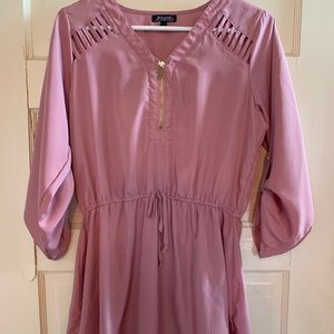 Dark pink spring dress